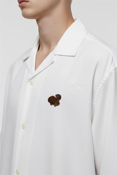 Giotelli Ekru Tencel Apaş Yaka Erkek Gömlek