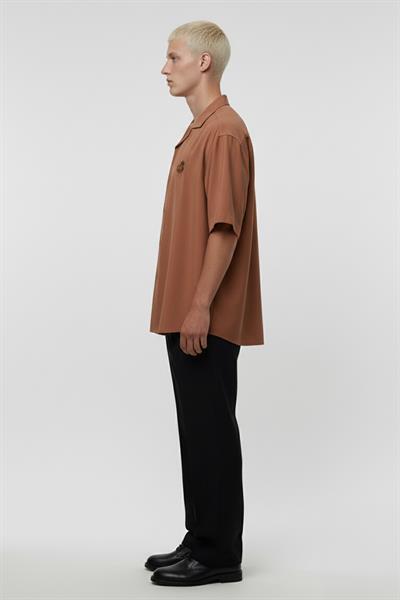 Giotelli Kahve Tencel Apaş Yaka Erkek Gömlek