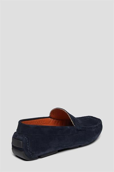 Erkek Lacivert %100 Deri Casual Ayakkabı