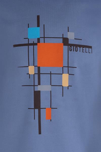 Baskılı Bisiklet Yaka Erkek T-Shirt Gri