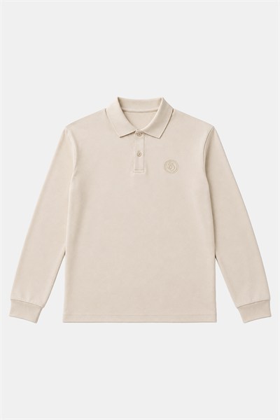 Bej POLO YAKA SWEAT