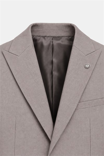 Bej SABRİ ÖZEL SLIM FIT TAKIM ELBİSE