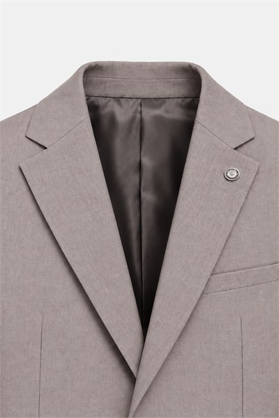 Bej SABRİ ÖZEL SLIM FIT TAKIM ELBİSE