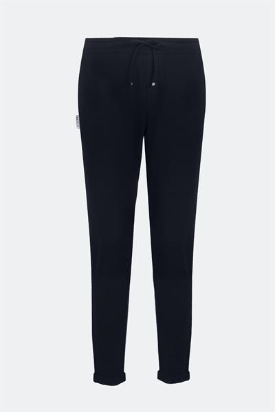 Beli Lastikli İpli Örme Erkek Pantolon Siyah