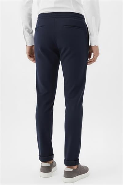 Giotelli Lacivert Beli Lastikli İpli Örme Erkek Pantolon