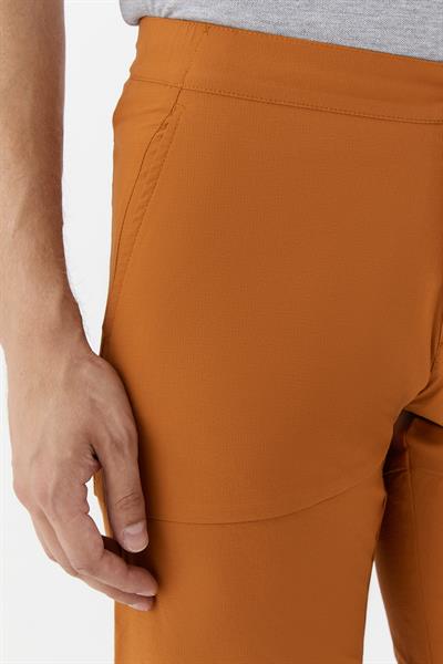 Erkek Kiremit Normal Kesim Regular Fit Pamuklu Yan Cep Normal Bel Bermuda Şort