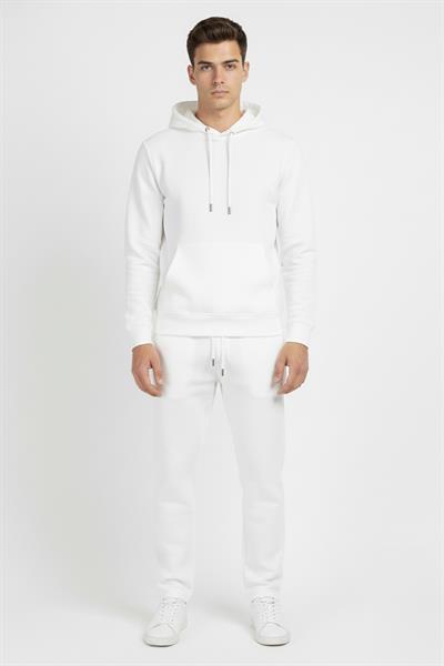 Giotelli Beyaz Regular Fit Pamuklu Kapüşonlu Eşofman Takımı
