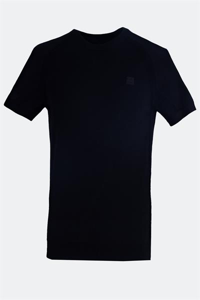 Bisiklet Yaka Reglan Kollu Erkek Triko Siyah