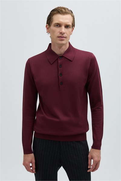 Bordo BASIC TRİKO KAZAK