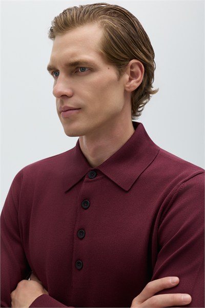 Bordo BASIC TRİKO KAZAK