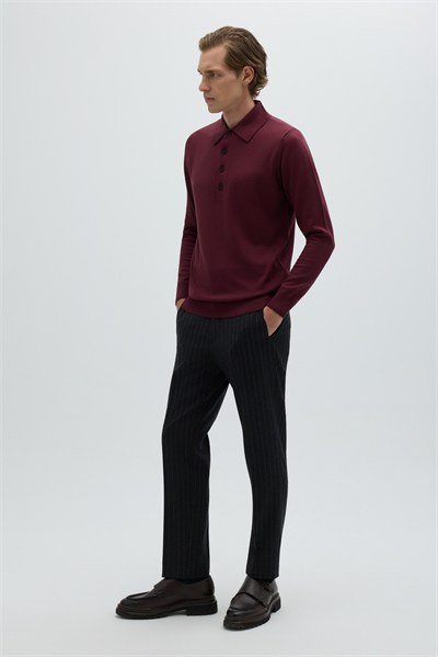 Bordo BASIC TRİKO KAZAK