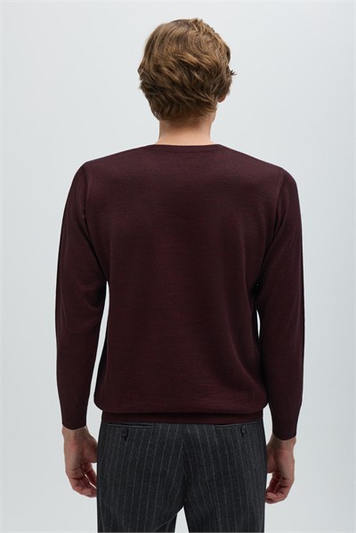 Bordo BİSİKLET YAKA TRİKO