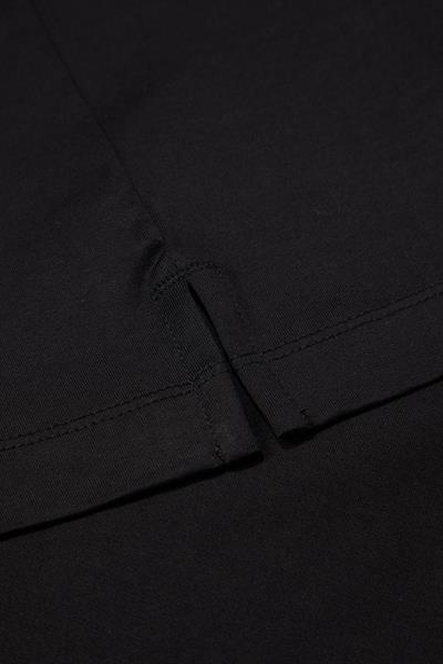 Cep Detaylı Düğmeli Polo Yaka Erkek T-Shirt Siyah
