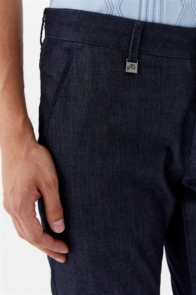 Chino Erkek Denim İndigo