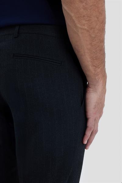 Çizgili Chino Erkek Pantolon Antrasit