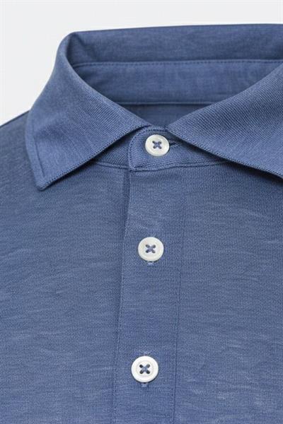 DÜĞMELİ POLO YAKA ERKEK T-SHIRT İndigo