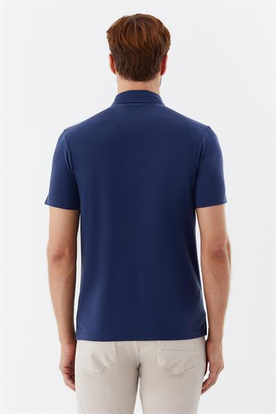 Lacivert Standart Fit Polo Yaka Erkek Tişört
