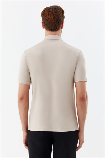 Taş Standart Fit Pamuk Karışımlı Polo Yaka Erkek Tişört