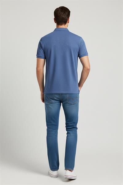 DÜĞMELİ POLO YAKA ERKEK T-SHIRT İndigo