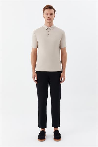 Taş Standart Fit Pamuk Karışımlı Polo Yaka Erkek Tişört
