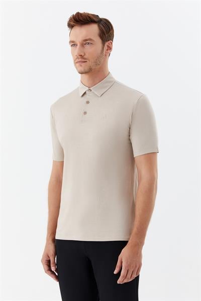 Taş Standart Fit Pamuk Karışımlı Polo Yaka Erkek Tişört