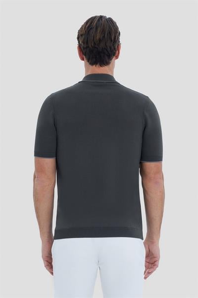 Yeşil Regular Fit Triko Polo Yaka Tişört