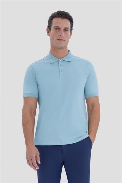Yeşil Regular Fit Polo Yaka Erkek Tişört – Basic