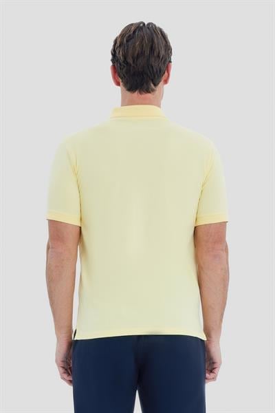 Sarı Regular Fit Basic Polo Yaka Erkek Tişört