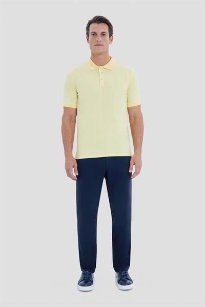 Sarı Regular Fit Basic Polo Yaka Erkek Tişört