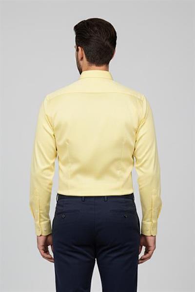 Düğmeli Yaka Erkek T-Shirt Sarı