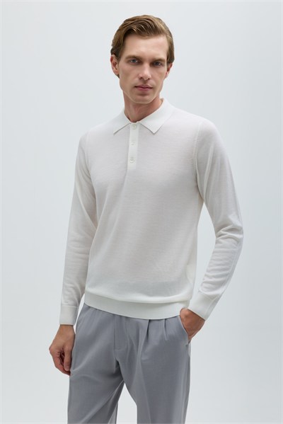 Ekru POLO YAKA T-SHIRT