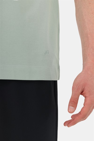 Erkek Açık Yeşil Normal Kesim Regular Fit %100 Pamuk Dokuma Bisiklet Yaka Basic T-Shirt