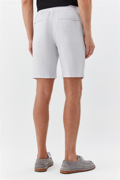 Erkek Açık Gri Bermuda Şort