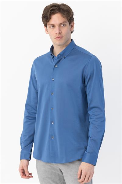 Erkek Gömlek Açık Lacivert