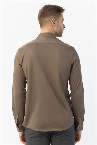 Erkek Gömlek Koyu Haki