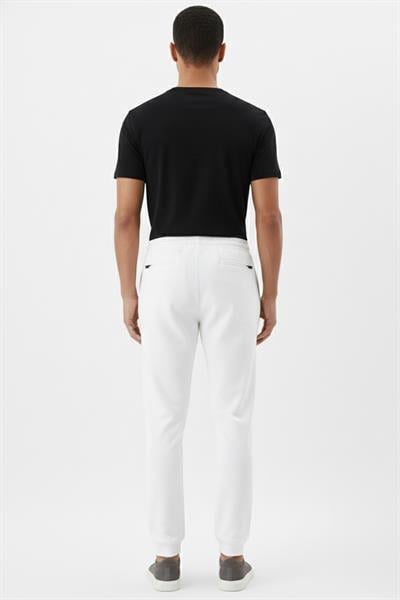 Giotelli Ekru Regular Fit Pamuk Karışımlı Örme Jogger Pantolon