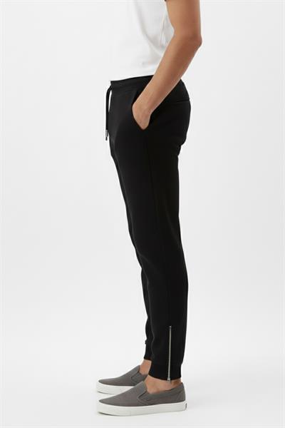 Giotelli Siyah Regular Fit Pamuk Karışımlı Örme Jogger Pantolon