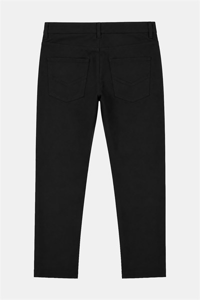 Erkek Siyah Normal Kesim Regular Fit Pantolon