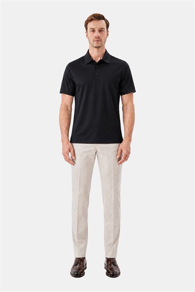 Erkek Siyah Normal Kesim Regular Fit %100 Pamuk Dokuma Bisiklet Yaka Basic T-Shirt
