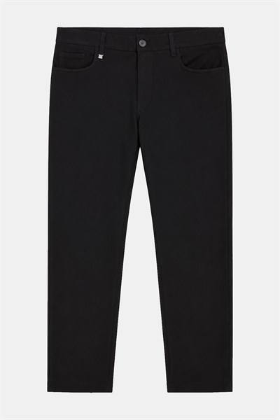 Erkek Siyah Normal Kesim Regular Fit Pantolon