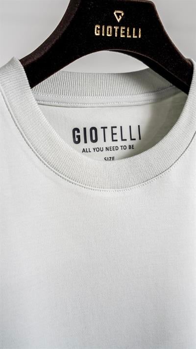 Giotelli Erkek Gri Normal Kesim Regular Fit %100 Pamuk Dokuma Bisiklet Yaka Tişört