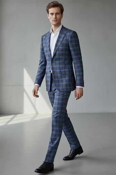 Erkek Takım Elbise Koyu Gri