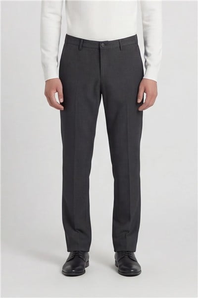 Giotelli Erkek Antrasit Dar Kesim Slim Fit Pamuklu Yan Cep Normal Bel Chino Pantolon