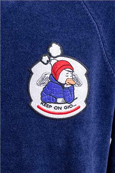 Giotelli Erkek Saks Normal Kesim Regular Fit Pamuklu Örme Kapüşonlu Sweatshirt