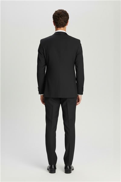 Giotelli Erkek Siyah Slim Fit Sivri Yaka Klasik Smokin & Damatlık