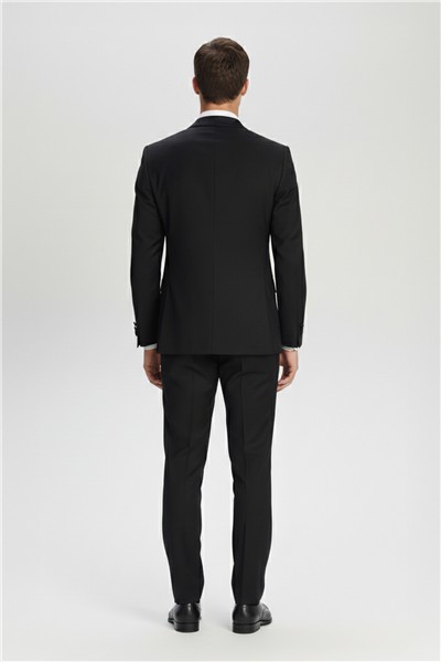 Giotelli Erkek Siyah Slim Fit Sivri Yaka Klasik Smokin & Damatlık