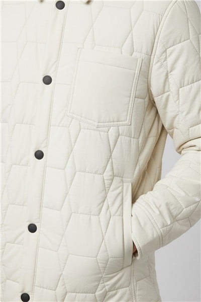 Giotelli Taş Regular Fit Gömlek Yaka Desenli Erkek Mont Ceket