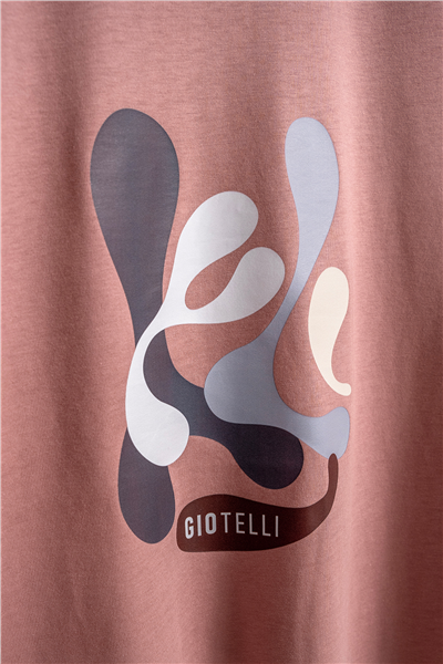 Giotelli Erkek Gül Kurusu Normal Kesim Regular Fit Baskılı Bisiklet Yaka Tişört