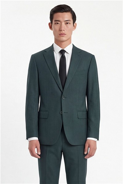 Giotelli Erkek Haki Dar Kesim Slim Fit Pamuklu Dokuma Normal Bel 4 Drop Klasik Takım Elbise