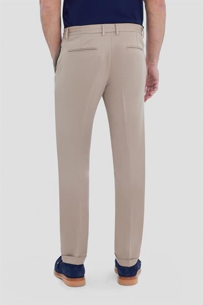 Bej Jogger Erkek Pantolon Normal Bel